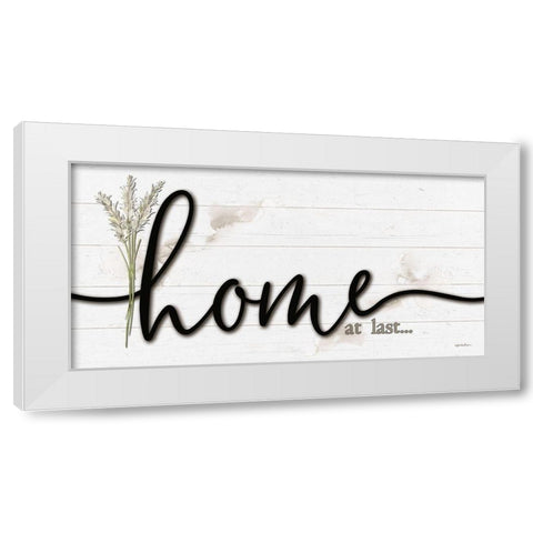 Home at Last White Modern Wood Framed Art Print by Boyer, Susie