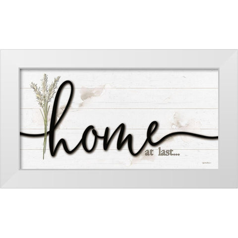 Home at Last White Modern Wood Framed Art Print by Boyer, Susie