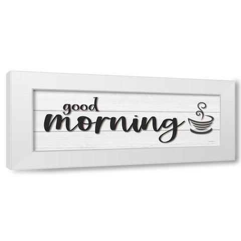 Good Morning White Modern Wood Framed Art Print by Boyer, Susie