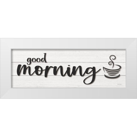 Good Morning White Modern Wood Framed Art Print by Boyer, Susie