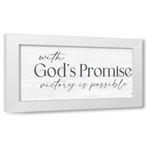 Gods Promise White Modern Wood Framed Art Print by Boyer, Susie