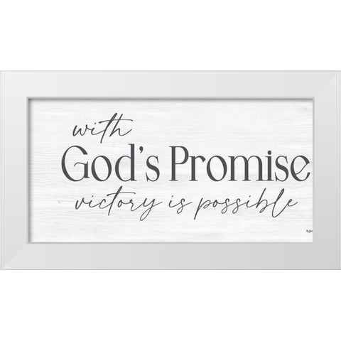 Gods Promise White Modern Wood Framed Art Print by Boyer, Susie