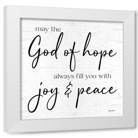 God of Hope White Modern Wood Framed Art Print by Boyer, Susie
