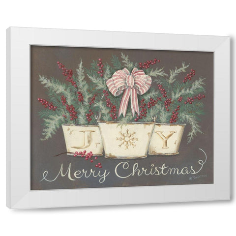 Farmhouse Joy White Modern Wood Framed Art Print by Britton, Pam