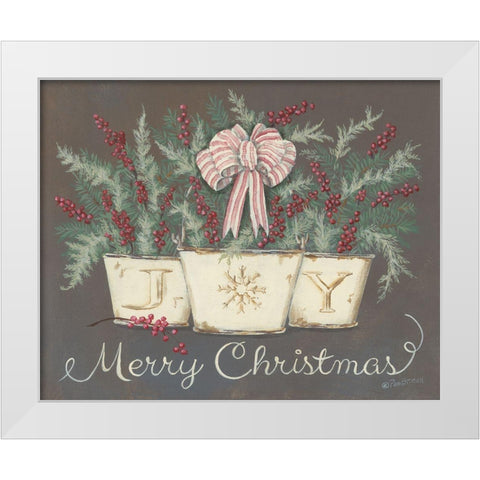 Farmhouse Joy White Modern Wood Framed Art Print by Britton, Pam