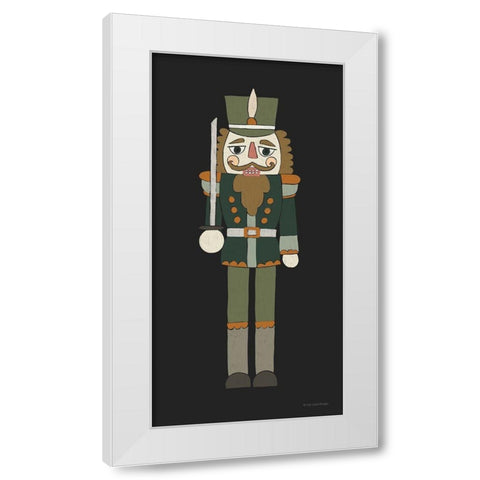 Nutcracker I White Modern Wood Framed Art Print by Lady Louise Designs