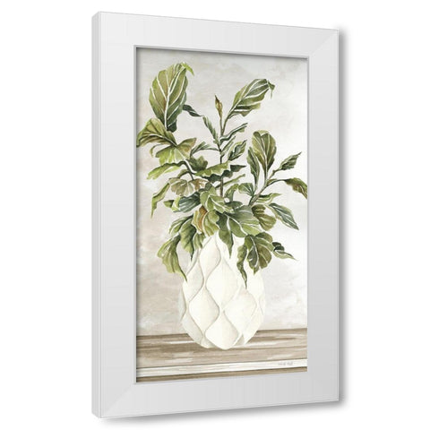 Simple Beauty I White Modern Wood Framed Art Print by Jacobs, Cindy