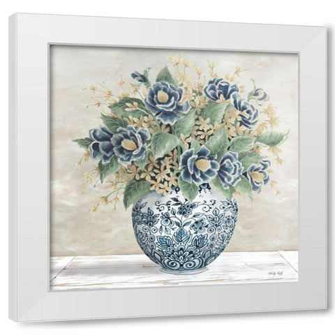 Feeling Blue II White Modern Wood Framed Art Print by Jacobs, Cindy