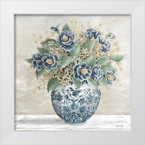Feeling Blue II White Modern Wood Framed Art Print by Jacobs, Cindy