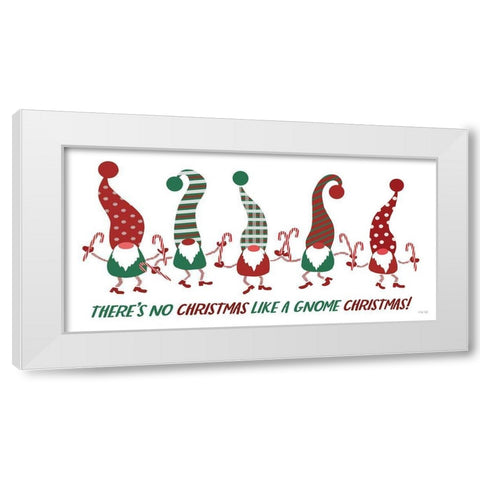 No Christmas Like a Gnome Christmas White Modern Wood Framed Art Print by Jacobs, Cindy
