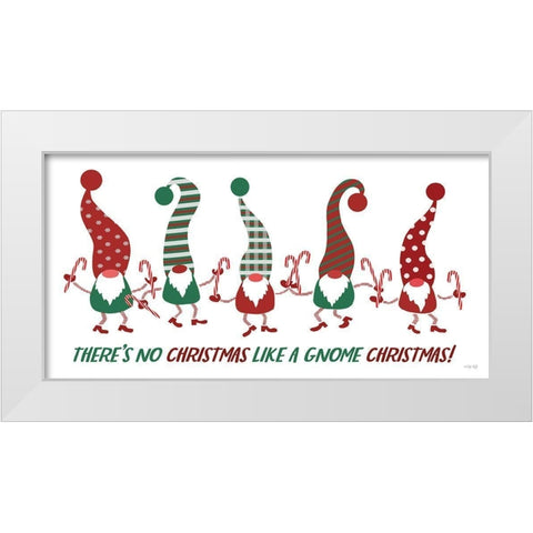 No Christmas Like a Gnome Christmas White Modern Wood Framed Art Print by Jacobs, Cindy
