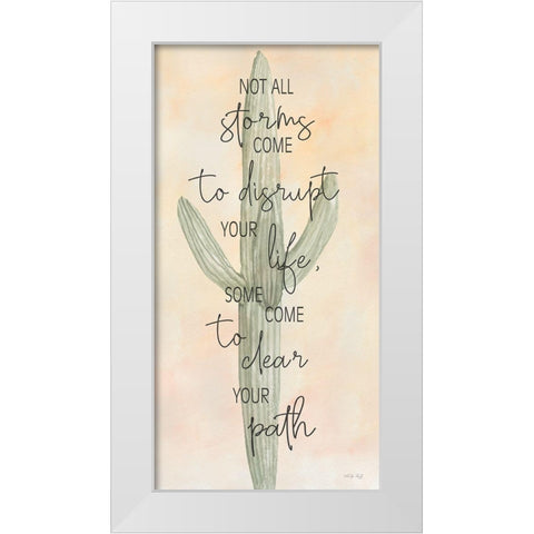 Clear Your Path White Modern Wood Framed Art Print by Jacobs, Cindy