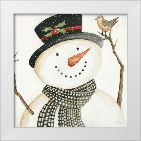 Mr. Frosty White Modern Wood Framed Art Print by Jacobs, Cindy