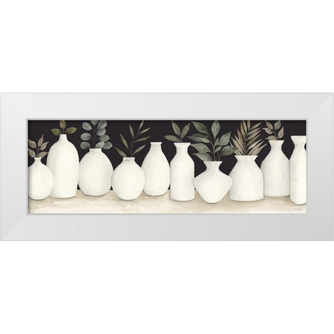 Ebony and Ivory White Modern Wood Framed Art Print by Jacobs, Cindy