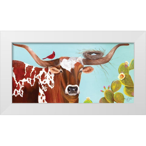 One with Nature White Modern Wood Framed Art Print by Fifer, Diane