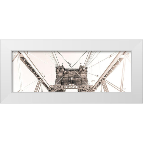 Bridge View I White Modern Wood Framed Art Print by Quillen, Donnie