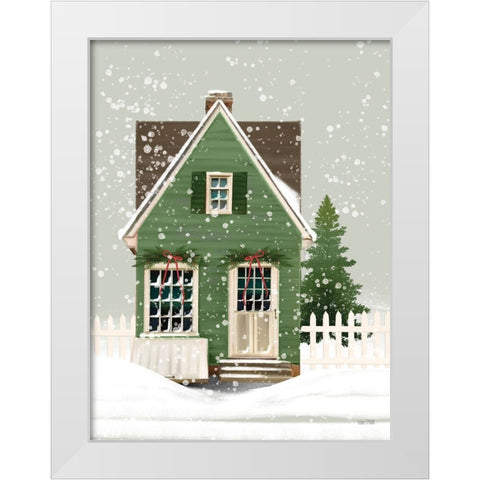 Holiday Home White Modern Wood Framed Art Print by House Fenway