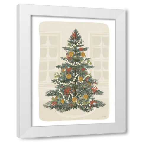 Old Fashioned Christmas White Modern Wood Framed Art Print by House Fenway