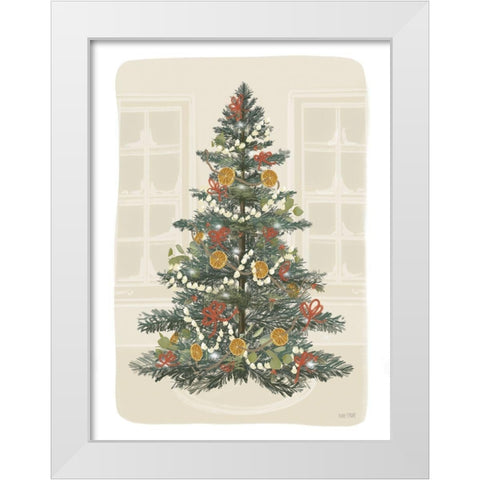 Old Fashioned Christmas White Modern Wood Framed Art Print by House Fenway