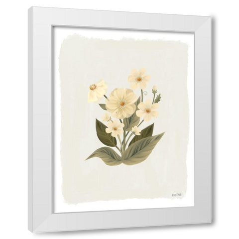 Blooms of Spring White Modern Wood Framed Art Print by House Fenway