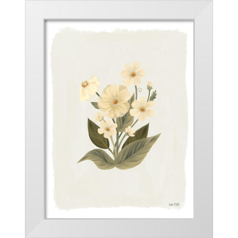 Blooms of Spring White Modern Wood Framed Art Print by House Fenway
