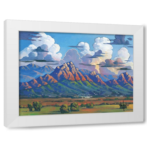 The Heavens Declare… White Modern Wood Framed Art Print by Hawkins, William