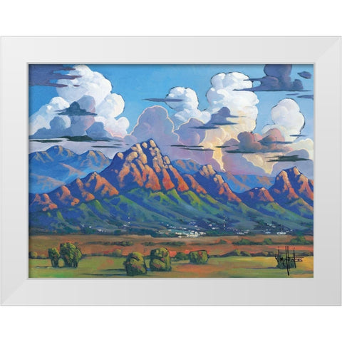 The Heavens Declare… White Modern Wood Framed Art Print by Hawkins, William