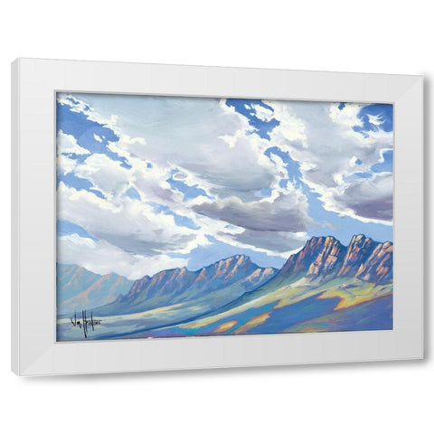 La Brecha White Modern Wood Framed Art Print by Hawkins, William