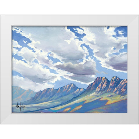La Brecha White Modern Wood Framed Art Print by Hawkins, William