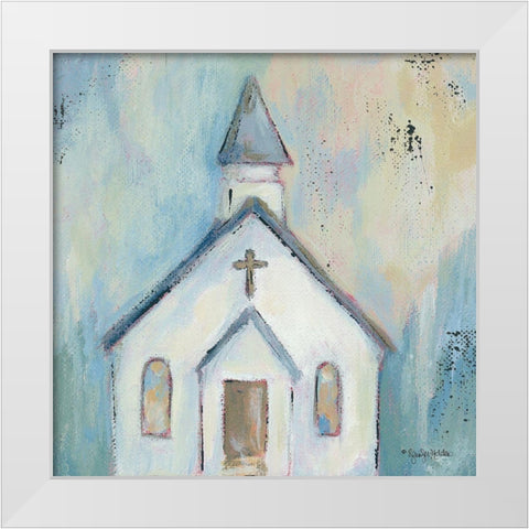 Sunday Morning White Modern Wood Framed Art Print by Holden, Jennifer