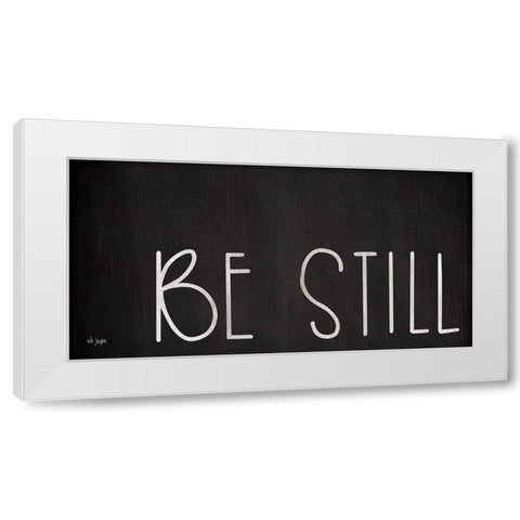 Be Still My Heart I White Modern Wood Framed Art Print by Jaxn Blvd.