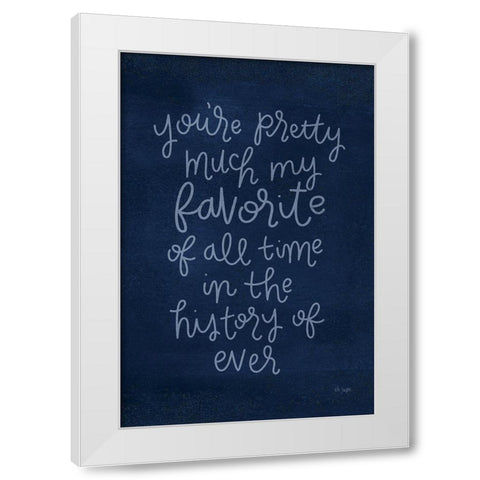 Youre Pretty Much White Modern Wood Framed Art Print by Jaxn Blvd.