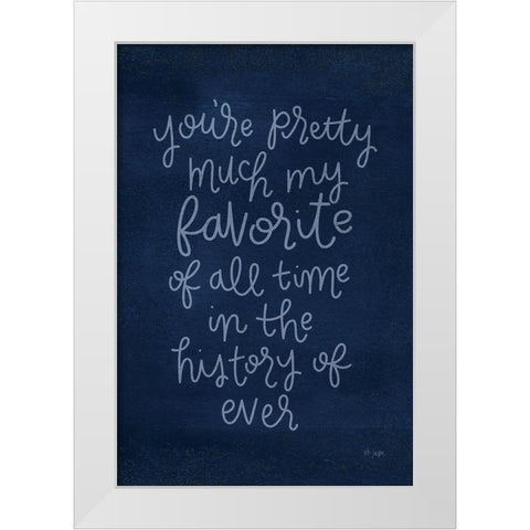 Youre Pretty Much White Modern Wood Framed Art Print by Jaxn Blvd.