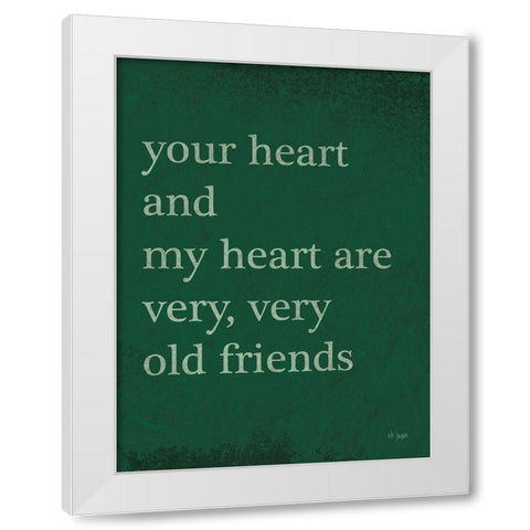 Old Friends White Modern Wood Framed Art Print by Jaxn Blvd.