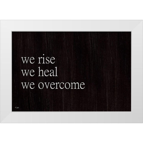 We Fall, We Rise II White Modern Wood Framed Art Print by Jaxn Blvd.