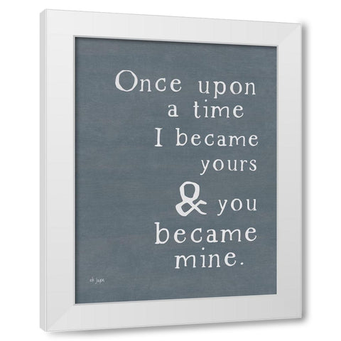 Once Upon a Time White Modern Wood Framed Art Print by Jaxn Blvd.