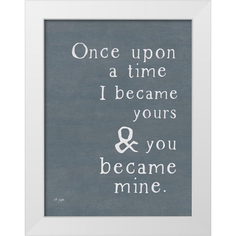 Once Upon a Time White Modern Wood Framed Art Print by Jaxn Blvd.