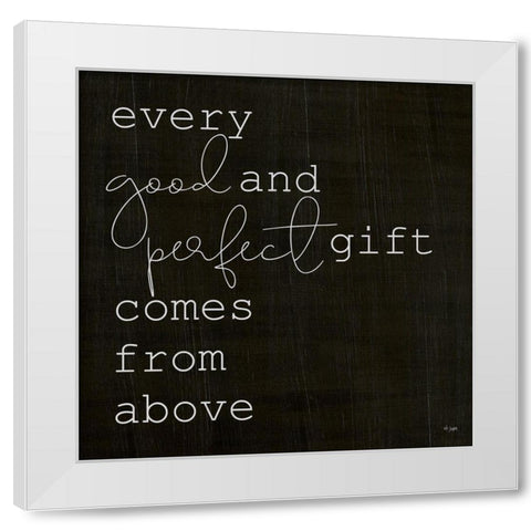 Every Good and Perfect Gift White Modern Wood Framed Art Print by Jaxn Blvd.