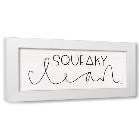 Squeaky Clean White Modern Wood Framed Art Print by Jaxn Blvd.