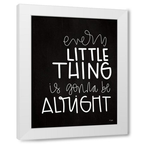 Every Little Thing White Modern Wood Framed Art Print by Jaxn Blvd.