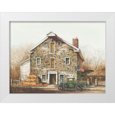 Fall is in the Air White Modern Wood Framed Art Print by Rossini, John