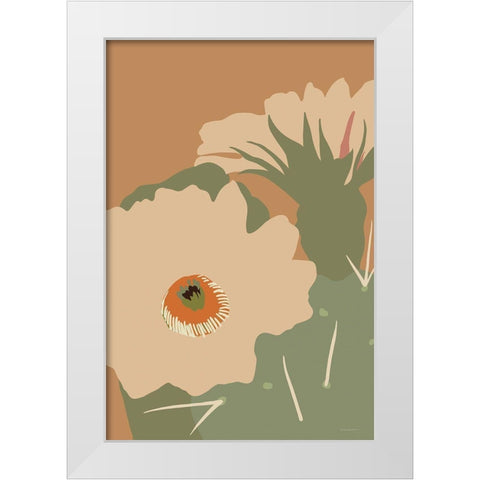 Pretty Prickle 2 White Modern Wood Framed Art Print by Kamdon Kreations