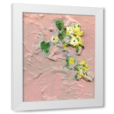 Trampled Beauty White Modern Wood Framed Art Print by Kamdon Kreations