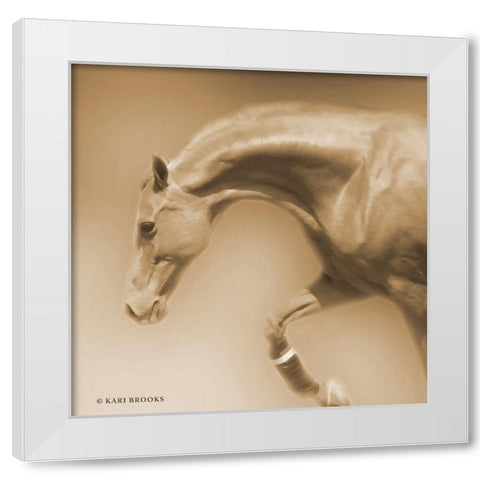 Arch Sepia White Modern Wood Framed Art Print by Brooks, Kari