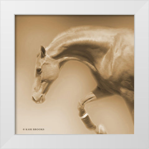 Arch Sepia White Modern Wood Framed Art Print by Brooks, Kari