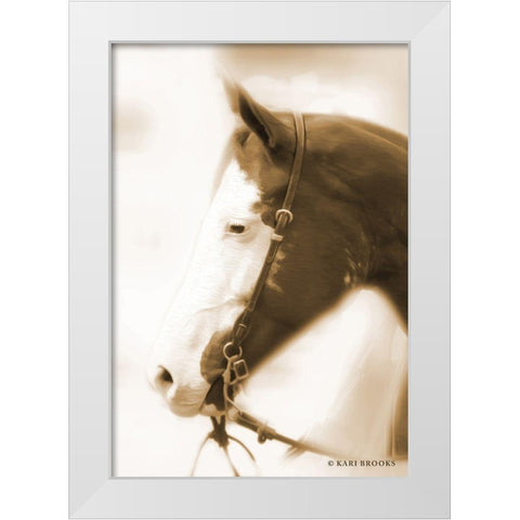 Sepia Dream White Modern Wood Framed Art Print by Brooks, Kari