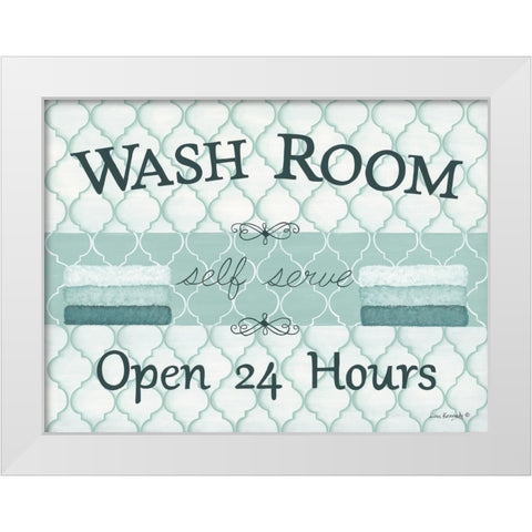 Self Serve White Modern Wood Framed Art Print by Kennedy, Lisa