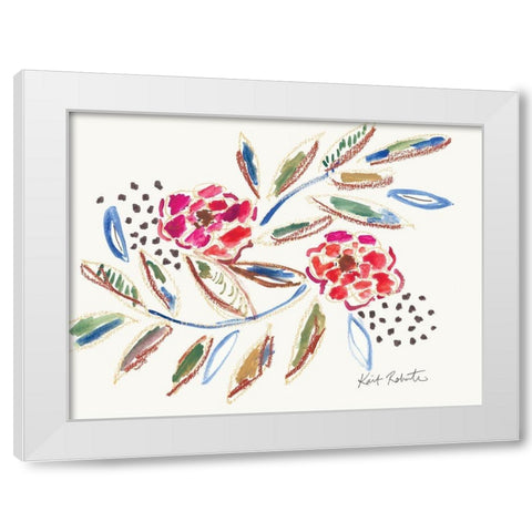 Lipstick and Blush White Modern Wood Framed Art Print by Roberts, Kait