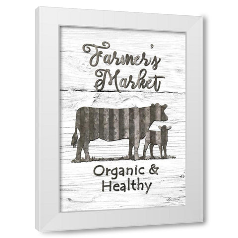 Farmers Market White Modern Wood Framed Art Print by Deiter, Lori