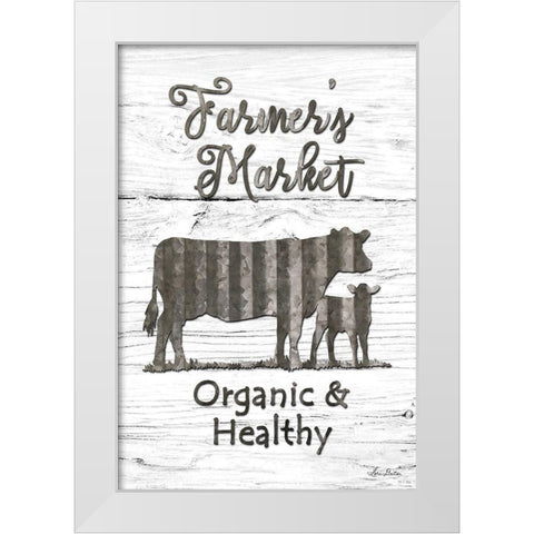 Farmers Market White Modern Wood Framed Art Print by Deiter, Lori